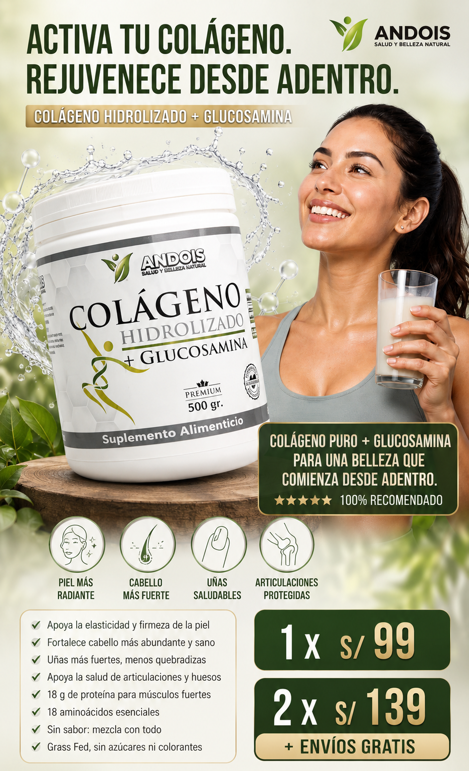 Colageno Hidrolizado + Glucosamina